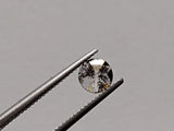 4.5mm Salt And Pepper Rose Cut Diamond, Salt & Pepper Loose Faceted Round Diamond Cabochon, Rose Cut for Ring - PDD908