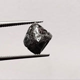 9.4x9.7mm Grey Diamond Octahedron, 1 Pc Natural Rough Raw Uncut Smooth Loose Diamond Crystal - PPKJ181