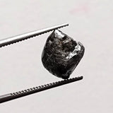 9.4x9.7mm Grey Diamond Octahedron, 1 Pc Natural Rough Raw Uncut Smooth Loose Diamond Crystal - PPKJ181