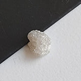 White Rough Diamond For Jewelry, Loose Diamond Perfect for Engagement Ring / Wedding Ring Gifts For Her 7.4x6.9mm 1 Pc- PDD923