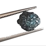 Blue Rough Diamond For Jewelry, Loose Diamond Perfect for Engagement Ring & Wedding Ring Gifts For Her 8.8x7.7mm 1 Pc - PDD924