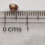 4.3x2.8mm Cognac Diamond Briolette Bead, 0.3Ct Beautiful Natural Cognac Faceted Tear Drop Bead Diamond Drop For Jewelry - PPKJ183