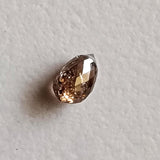 4.3x2.8mm Cognac Diamond Briolette Bead, 0.3Ct Beautiful Natural Cognac Faceted Tear Drop Bead Diamond Drop For Jewelry - PPKJ183