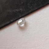 4.1x2.4mm Clear White Faceted Diamond Tear Drop Double Drill, Clear Briolette Bead, 0.16Ct Diamond Drop For Jewelry - PPKJ184