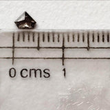 Natural Brown Shield Shaped Diamond, 0.13 Ct Flat Back Faceted Brown 3.5x4.4mm Rose Cut Diamond for Wedding Rings / Pendant - PDD925