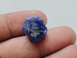 14x11.5mm Blue Rough Raw Sapphire Slice Gemstone, Loose Raw Blue Sapphire for Pendant / Jewelry, 1 Pc - PDG362