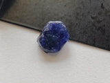 14x11.5mm Blue Rough Raw Sapphire Slice Gemstone, Loose Raw Blue Sapphire for Pendant / Jewelry, 1 Pc - PDG362