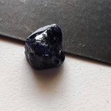 14x11.2mm Blue Sapphire Rough Slice, Loose Raw Blue Sapphire Slice Gemstone for Pendant / Jewelry, 1 Pc - PDG364