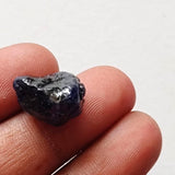 14x11.2mm Blue Sapphire Rough Slice, Loose Raw Blue Sapphire Slice Gemstone for Pendant / Jewelry, 1 Pc - PDG364