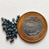 3-4mm Blue Natural Raw Rough Uncut Loose Blue Diamond for Jewelry (1-5Pc)