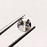 4.5mm Salt And Pepper Rose Cut Diamond, Salt & Pepper Loose Faceted Round Diamond Cabochon, Rose Cut for Ring - PDD908
