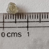 4.8x5mm Clear Yellow Raw Diamond Crystal, 1 Pc Natural Smooth Crystal Earth Mined Sparkly Loose Diamond For Jewelry - PDD909