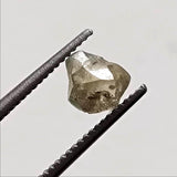 4.8x5mm Clear Yellow Raw Diamond Crystal, 1 Pc Natural Smooth Crystal Earth Mined Sparkly Loose Diamond For Jewelry - PDD909