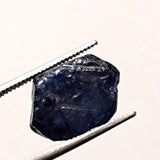 13.5x10.5mm Blue Rough Raw Sapphire Slice Gemstone, Loose Raw Blue Sapphire for Pendant / Jewelry, 1 Pc - PDG363