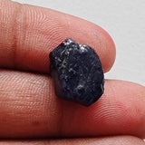 13.5x10.5mm Blue Rough Raw Sapphire Slice Gemstone, Loose Raw Blue Sapphire for Pendant / Jewelry, 1 Pc - PDG363