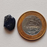 13.5x10.5mm Blue Rough Raw Sapphire Slice Gemstone, Loose Raw Blue Sapphire for Pendant / Jewelry, 1 Pc - PDG363
