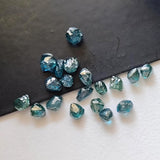 Conflict Free Beautiful Blue Rough Diamond Crystal, Loose Natural Clear Blue Smooth Raw Diamond For Jewelry / Ring , 3-3.5mm 1 Pc - PDD928