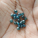 Conflict Free Beautiful Blue Rough Diamond Crystal, Loose Natural Clear Blue Smooth Raw Diamond For Jewelry / Ring , 3-3.5mm 1 Pc - PDD928