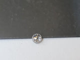 4.4mm Salt And Pepper Rose Cut Salt & Pepper Tamboli Loose Diamond, Faceted Round Diamond Cabochon, Rose Cut for Ring - PDD915