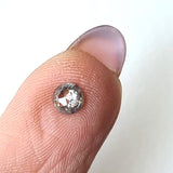 4.4mm Salt And Pepper Rose Cut Salt & Pepper Tamboli Loose Diamond, Faceted Round Diamond Cabochon, Rose Cut for Ring - PDD915