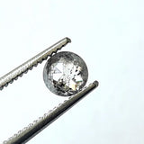 4.4mm Salt And Pepper Rose Cut Salt & Pepper Tamboli Loose Diamond, Faceted Round Diamond Cabochon, Rose Cut for Ring - PDD915