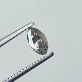 Salt And Pepper RARE 5.4x3mm, 0.24 Ct Marquise Shape Diamond, Brilliant Cut Faceted Clear Black Diamond For Engagement Ring - PDD916