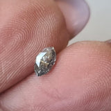 Salt And Pepper RARE 5.4x3mm, 0.24 Ct Marquise Shape Diamond, Brilliant Cut Faceted Clear Black Diamond For Engagement Ring - PDD916