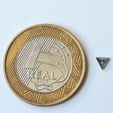 Salt And Pepper Diamond, CONFLICT FREE 3.9mm 0.17 Ct Triangle Rare Diamond For Engagement Ring & Wedding Ring, Gifts For Her - PDD918