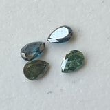 Blue Pear Brilliant Cut Diamond, Sparkling Loose Diamond Pear For Ring / Earrings (A to D) - PDD919