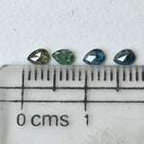 Blue Pear Brilliant Cut Diamond, Sparkling Loose Diamond Pear For Ring / Earrings (A to D) - PDD919