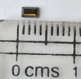 Cognac Brown Baguette Diamond, Rare 2.9x1.8mm Champagne Baguette Cut Rectangle Faceted MELEE Diamond for Ring - PDD921