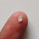5x2.8mm White Shield Diamond, 0.18Cts Natural White Loose Shield Kite Shape Rose Cut Flat Back Fancy Cut Diamond / for Ring - PDD922