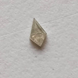 5x2.8mm White Shield Diamond, 0.18Cts Natural White Loose Shield Kite Shape Rose Cut Flat Back Fancy Cut Diamond / for Ring - PDD922