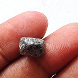 9.4x9.7mm Grey Diamond Octahedron, 1 Pc Natural Rough Raw Uncut Smooth Loose Diamond Crystal - PPKJ181
