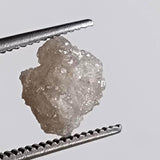 White Rough Diamond For Jewelry, Loose Diamond Perfect for Engagement Ring / Wedding Ring Gifts For Her 7.4x6.9mm 1 Pc- PDD923