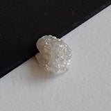 White Rough Diamond For Jewelry, Loose Diamond Perfect for Engagement Ring / Wedding Ring Gifts For Her 7.4x6.9mm 1 Pc- PDD923