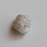 White Rough Diamond For Jewelry, Loose Diamond Perfect for Engagement Ring / Wedding Ring Gifts For Her 7.4x6.9mm 1 Pc- PDD923