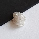 White Rough Diamond For Jewelry, Loose Diamond Perfect for Engagement Ring / Wedding Ring Gifts For Her 7.4x6.9mm 1 Pc- PDD923