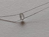 Conflict Free 3.7x1.8mm Clear White Diamond Drop, 0.13Ct Faceted Clear Diamond Tear Drop Double Drill  For Jewelry, Briolette Bead - PPKJ188