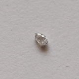 Conflict Free 3.7x1.8mm Clear White Diamond Drop, 0.13Ct Faceted Clear Diamond Tear Drop Double Drill  For Jewelry, Briolette Bead - PPKJ188
