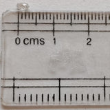 Conflict Free 3.7x1.8mm Clear White Diamond Drop, 0.13Ct Faceted Clear Diamond Tear Drop Double Drill  For Jewelry, Briolette Bead - PPKJ188