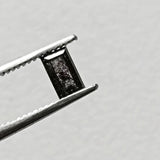 Conflict Free 4.6x2.8mm Clear Black Salt And Pepper Baguette Diamond Loose, 0.33 Cts Huge Natural Faceted Diamond Baguette For Ring - PPKJ190