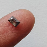 Conflict Free 4.6x2.8mm Clear Black Salt And Pepper Baguette Diamond Loose, 0.33 Cts Huge Natural Faceted Diamond Baguette For Ring - PPKJ190