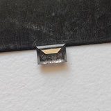 Conflict Free 4.6x2.8mm Clear Black Salt And Pepper Baguette Diamond Loose, 0.33 Cts Huge Natural Faceted Diamond Baguette For Ring - PPKJ190