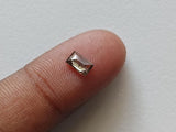 Conflict Free 5x3mm Clear Brown Salt And Pepper Baguette Diamond Loose, 0.3 Cts Huge Natural Faceted Diamond Baguette For Ring - PPKJ191