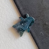 Conflict Free 6.2mm Rare Blue Penguin Cut Polished Diamond Slice, Loose Fancy Penguin Diamond For Pendant / Ring / Earrings / Jewelry For Her - PDD934