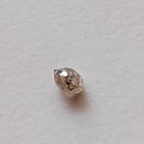 Conflict Free Champagne Diamond Drop, 0.29 Cts Rare Champagne Diamond Briolette Faceted Bead TearDrop for Pendant , 4.3x2.8mm - PPKJ194