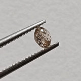Conflict Free Champagne Diamond Drop, 0.29 Cts Rare Champagne Diamond Briolette Faceted Bead TearDrop for Pendant , 4.3x2.8mm - PPKJ194