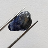 14.6x9mm Blue Sapphire Rough Slice, Raw , Loose Raw Blue Sapphire Slice Gemstone for Pendant / Jewelry, 1 Pc - PDG366