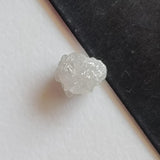 Conflict Free 7.2x6mm White Grey Diamond, 1.64 Cts Loose Huge Uncut Natural Raw Rough White Grey Diamond for Jewelry - PDD941